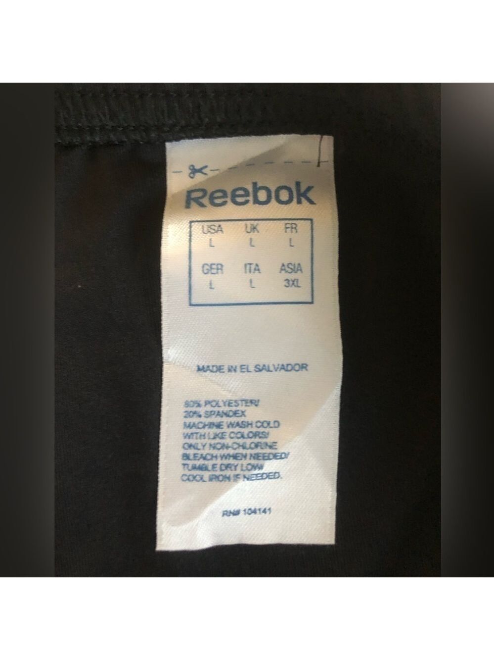 NWT Reebok Size Large Compression Shorts - Picture 6 of 7